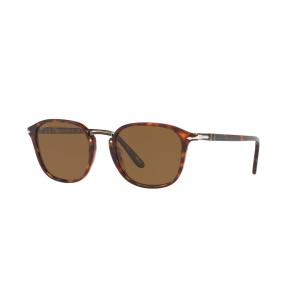 Persol ペルソール ユニセックス PO3186S 24 57 コンビネーションサングラス 偏光レンズ HAVANA Polarized Brown｜thepark