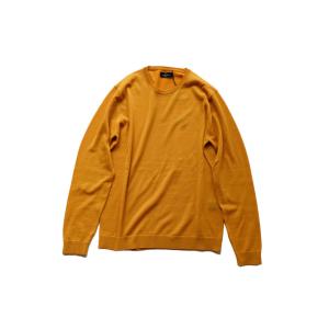 ROBERTO COLLINA ロベルトコリーナ メンズ 21-22A/W エルボーパッチクルーネックニット RF01001T GIRASOLE｜thepark