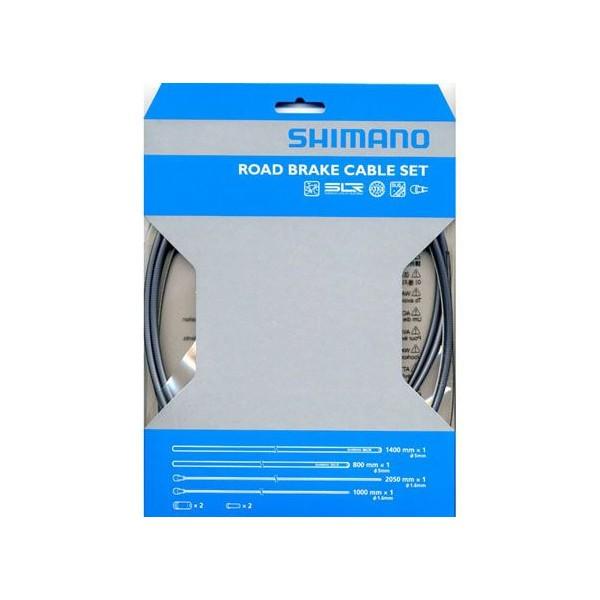 SHIMANO/シマノ SIL-TECコーティング ブレーキケーブルセット ロード用 ハイテックグレ...