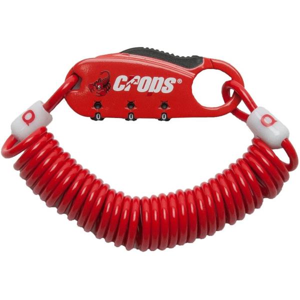 crops/クロップス CP-SPD08 Q3 レッド コイルケーブルロック 自転車用品