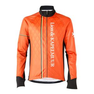 Lion de kapelmuur lijk1003 レーシングサーモジャケット アーガイル オレンジ Lサイズ ジャケット アウター リオン ド カペルミュール