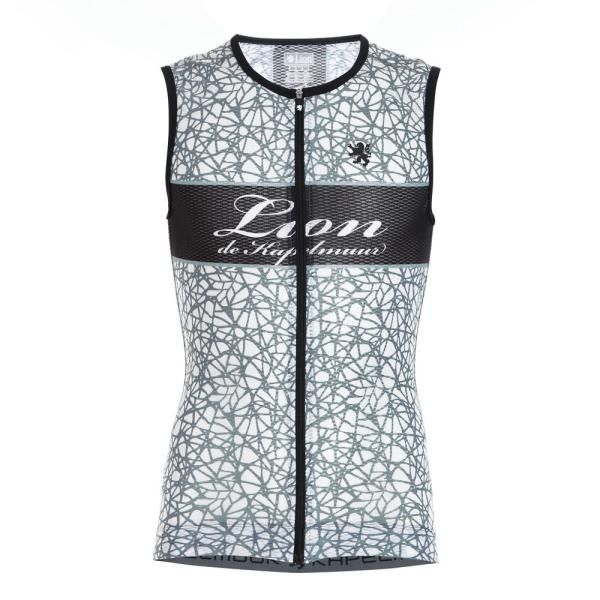 リオンドカペルミュール ノースリーブジャージ クラックプリント Sサイズ 自転車用品 KAPELMU...