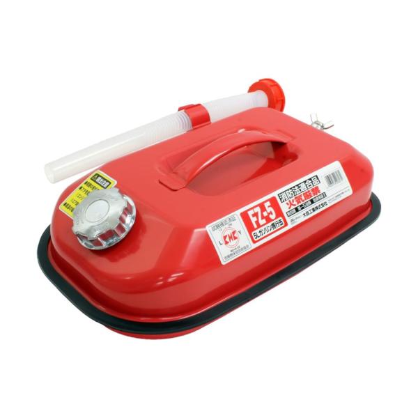 大自工業 FZ-5 5Lガソリン携行缶 レッド メルテック