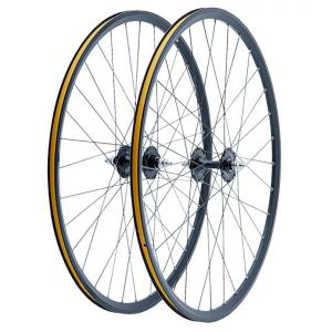 DIA-COMPE/ダイアコンペ GRAN COMPE WHEEL 前後セット ブラックトラックホイール 自転車部品 サイクルパーツ｜thepowerful