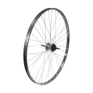 ステンレスリム　後輪 26インチ 内装3段 ローラーブレーキ 電動アシスト自転車 送料無料」「アサヒサイクル」ステンレスリム後輪 内装3段 ローラー