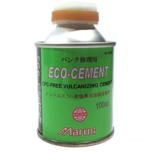 MARUNI　マルニ　ECO・CEMENT　エコセメント　100cc 缶入　自転車用品　パンク修理　ゴムのり｜thepowerful