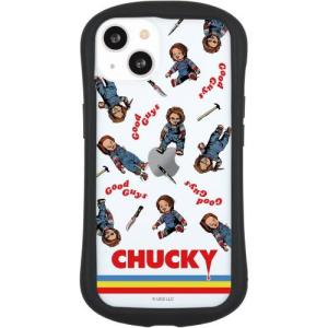 CHUCKY iPhone 13 対応 ハイブリッドクリアケース 総柄