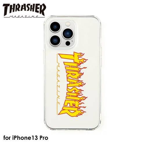 THRASHER Logo Hybrid Clear Case FLAME【iPhone 13 Pr...