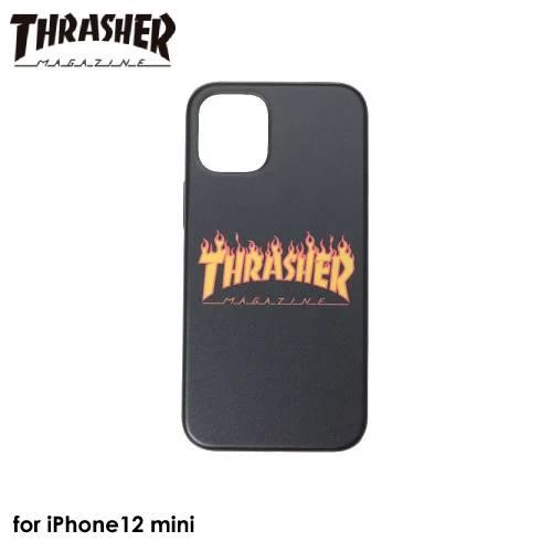 THRASHER Back Case BLK/FLAME【iPhone 12 mini対応】ipho...