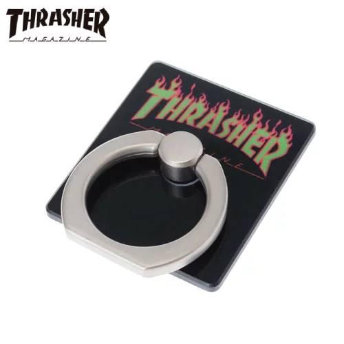 THRASHER FLAME MAGZINE Logo Smart Phone Ring BLK/F...