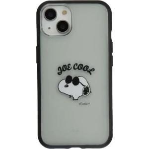 グルマンディーズ iPhone 13用 耐衝撃ケース IIIIFIT CLEAR ピーナッツ ジョー クール SNG-605B