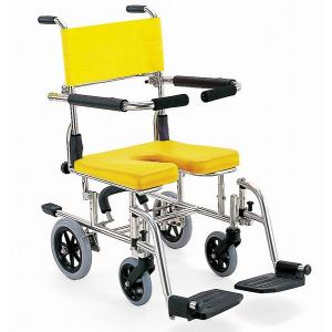 シャワー車いす 病院・施設用 KS2 シャワーキャリー 穴あきシート