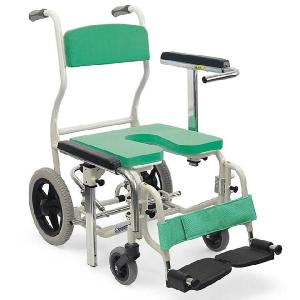 ウチヱ (法人様限定) シャワーキャリー 入浴用車椅子 くるくるチェアD