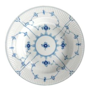 M ☆美品☆ロイヤルコペンハーゲン プレイン プレート 深皿　25㎝✖️2枚 ROYAL COPENHAGEN（ロイヤルコペンハーゲン） 2枚セット プリンセス