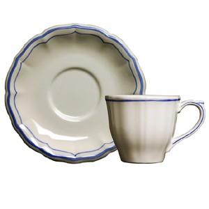 食器 カップ 南欧 ジアン フィレブルー ティーカップ＆ソーサー175ml  15406PTE  陶...