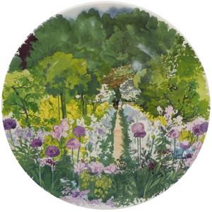 ●1738BPGB  パリからジヴェルニーへ  ●パーティープレート30ｃｍ  陶器製  ジアン  ...