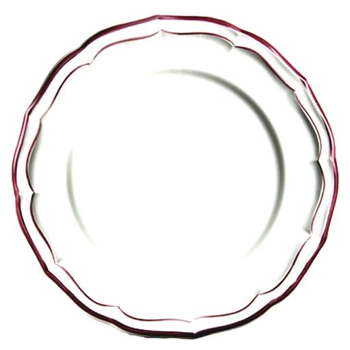 ●1831B6A4 フィレ ピヴォアン ディナープレート26cm  陶器製  ジアン