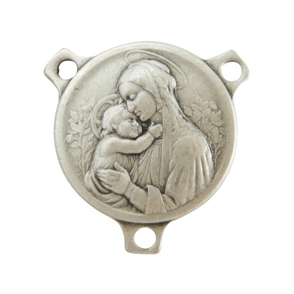 聖母子  センターメダイ ロザリオ アクセサリーパーツ フランス製