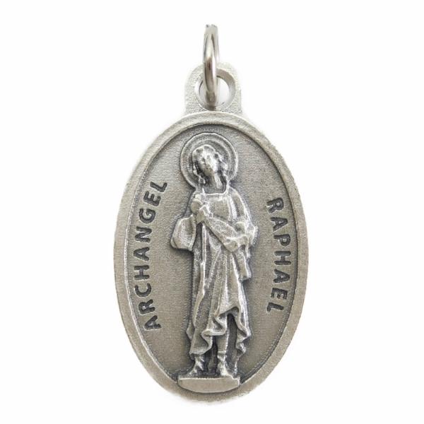 大 天使 ラファエル メダイ チャーム ペンダント　-精神障害・目の病気・子供や若者の守護天使- イ...