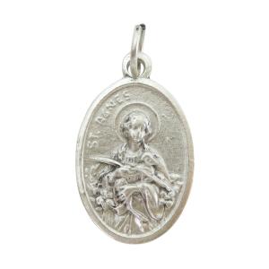 Lサイズ 守護聖人クロス型カラーメダイユ フランス教会正規品 本物