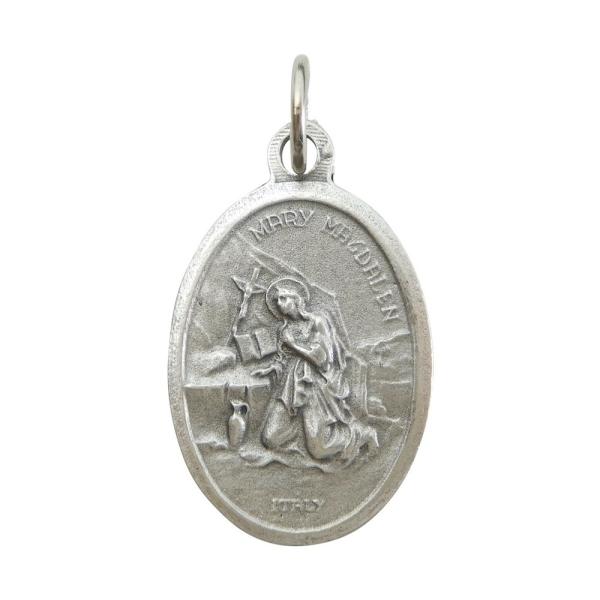 聖 マグダラのマリア メダイ ペンダント　-悔悛者・改宗・瞑想生活・女性の守護聖人- イタリア製