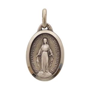 ブレスレットブルーサゲニティッククォーツ + 奇跡のメダイ ブルー