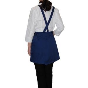 お尻の隠れるカフェエプロン67cm丈ツイル5色...の詳細画像2