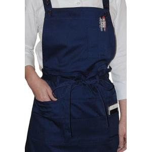 お尻の隠れるカフェエプロン67cm丈ツイル5色...の詳細画像3