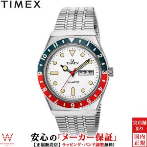 タイメックス 腕時計 TIMEX タイメックス キュー TIMEX Q TW2U61200 メンズ 時計 日付 曜日 バニラ コーク ペプシベゼル ビンテージ カジュアル｜thewatchshopwebstore