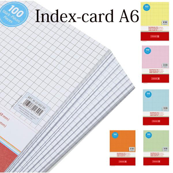 BRUNNEN ブルンネン Index Card A6 インデックス カード（100枚入り） 全6色...