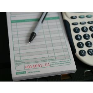 新 BRUNNEN ブルンネン ドイツの勘定書 Cash out pad キャッシュアウトパッド 9...