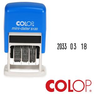 COLOP コロップ 日付 スタンプ mini dater stamp S120 数字 「月」 2024年〜2035年 ポスト投函可 おしゃれ 文具 文房具 日付印 ハンコ 回転式 可愛い｜thewind