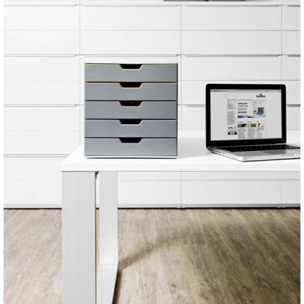 DURABLE VARICOLOR 5 デュラブル バリカラー A4 縦型 レターケース 5段 おし...