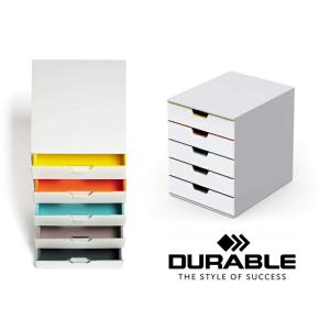 DURABLE VARICOLOR MIX5 デュラブル バリカラーミックス A4 縦型 レターケー...