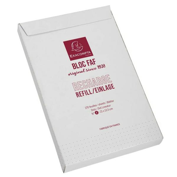 EXACOMPTA エグザコンタ デスク メモパッド NO.4 専用 レフィル（170枚入） ドット...