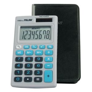 MILAN ミラン 8桁 電卓 150208B 青 おしゃれ かわいい ヨーロッパ 文房具 文具 カ...