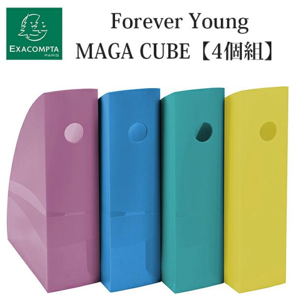 Exacompta エグザコンタ Forever Young シリーズ A4 マガジンファイル（4色...