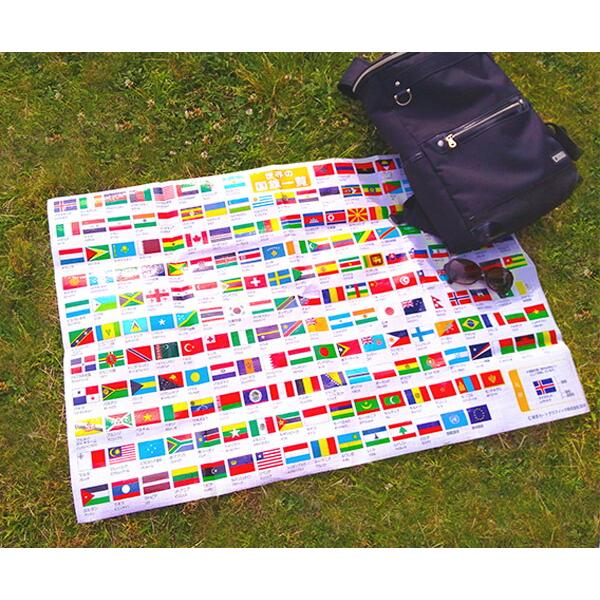東京カートグラフィック 世界の国旗シリーズ レジャーシート 90×60cm おしゃれ コンパクト 国...