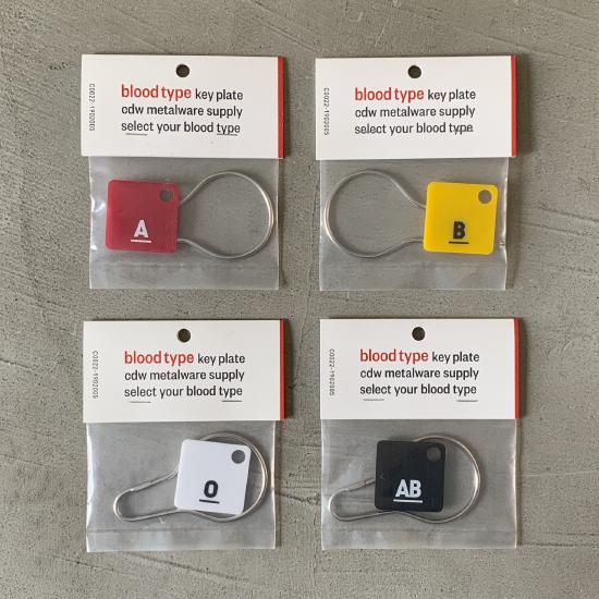 Blood Type Key Plate