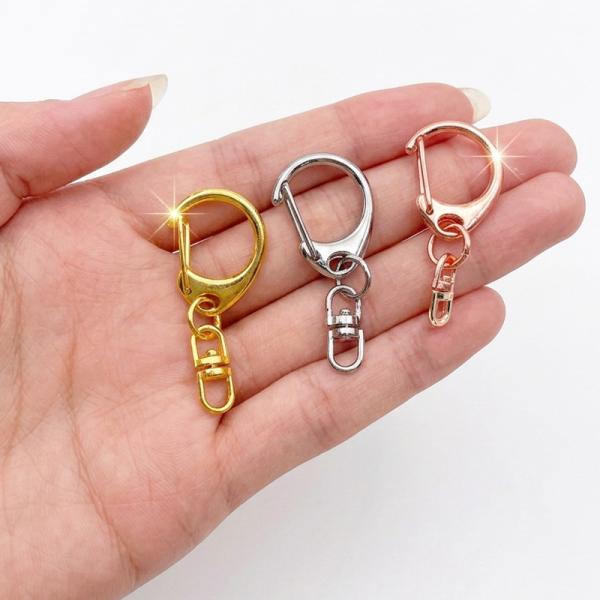ナスカン 30個 50個 キーホルダー 金具 回転 ハンドメイド パーツ