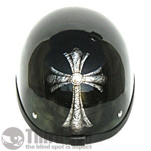 バイク ヘルメット ハーフキャップ ストーン クロス 14ST039