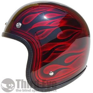 バイク ヘルメット スモールジェット フレイムス 16TFS185