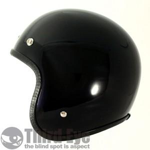 バイク ヘルメット スモールジェット ブラック TFS1-BK