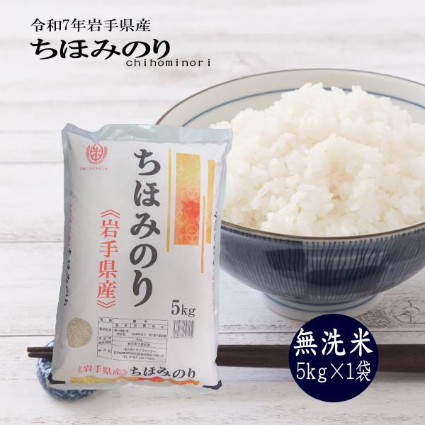 新米 5kg お米 無洗米 ちほみのり無洗米 令和7年 岩手県産 送料無料