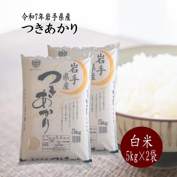 米 10kg 白米 お米 つきあかり 5kg×2袋 令和7年 岩手県産 送料無料