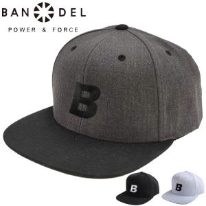 クーポン有 BANDEL バンデル B-Logo フラットビル キャップ BAN-CP004 9WF1 平ツバ フラットキャップ スナップバック 帽子｜thirdwave-365sports