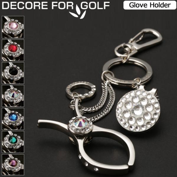 DECORE FOR GOLF デコレフォーゴルフ スワロフスキー グローブホルダー＆クリップマーカ...