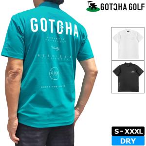 ガッチャゴルフ メンズ 吸汗速乾 モックネック 半袖 シャツ ラメ シート 232GG1000 GOTCHA GOLF メール便発送 3SS2 ゴルフウェア モックシャツ JUN3｜thirdwave-365sports