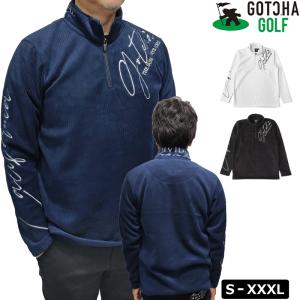 GOTCHA GOLF ガッチャゴルフ 2025 メンズ コーデュロイ ハーフジップ