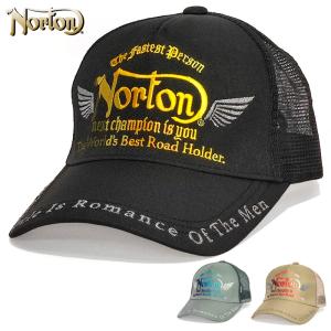 クーポン有 ノートン メンズ スナップバック メッシュ キャップ 231N8703 グラデーション刺繍 Norton 2WF2 帽子 CAP メンズファッション カジュアル DEC3｜thirdwave-365sports